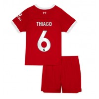 Liverpool Thiago Alcantara #6 Koti Peliasu Lasten 2023-24 Lyhythihainen (+ Lyhyet housut)